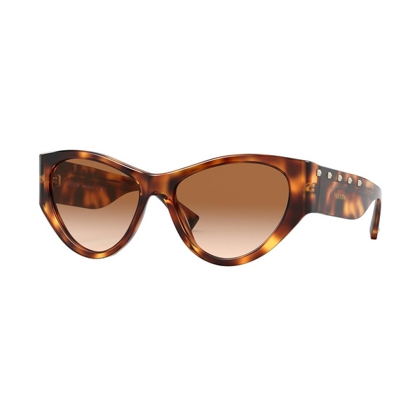 Valentino VA4071 501113 55 Havana Woman Irregular Sunglasses - Tortoise. Opens flyout.
