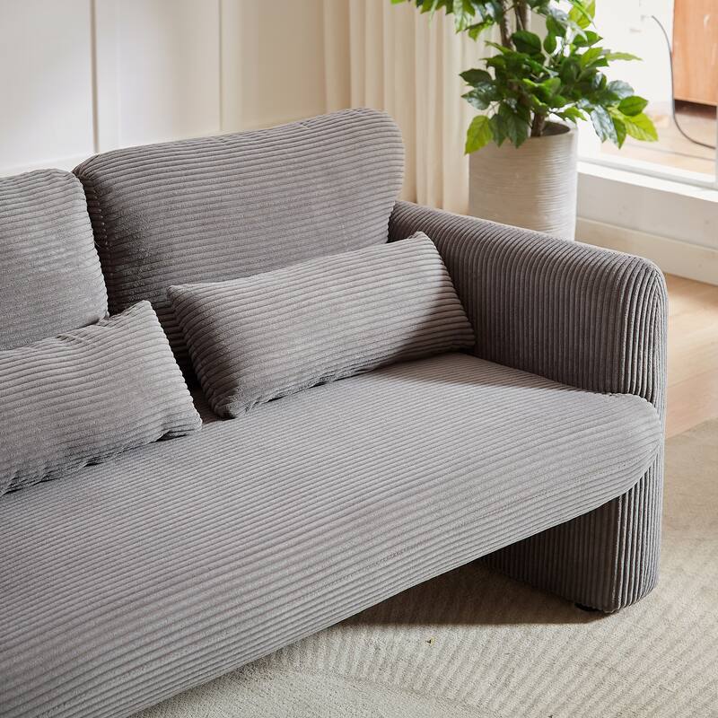GDFStudio - Emiliano Sofa Set in Premium Corduroy with Elegant Design and Superior Comfort