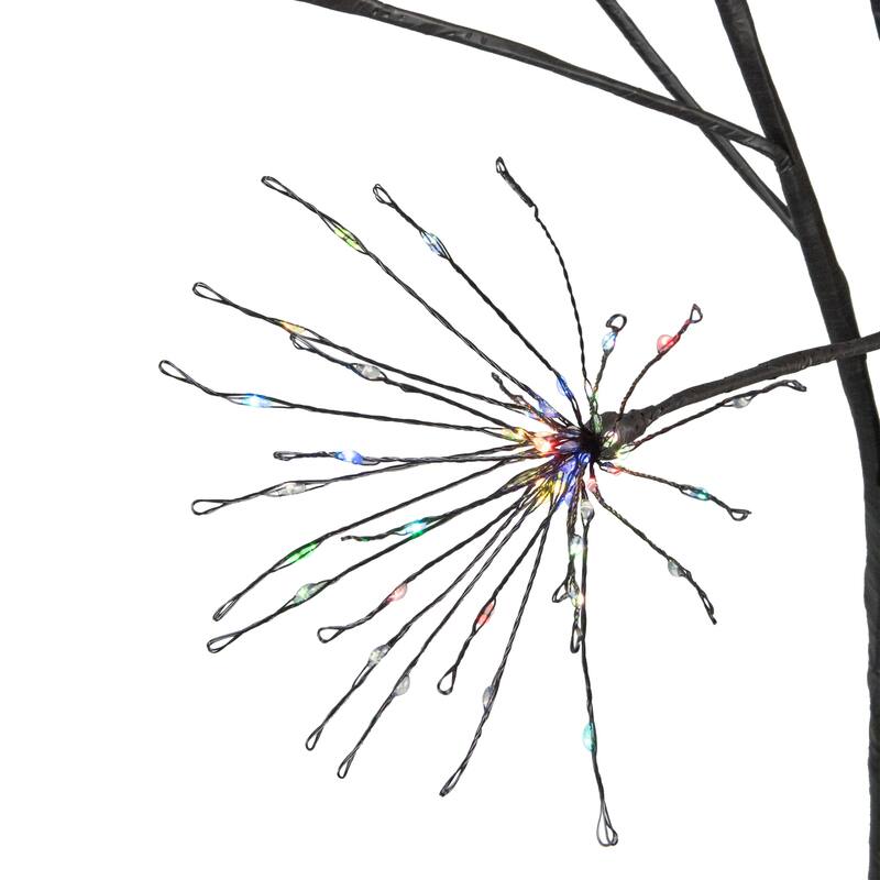 5' LED Lighted Christmas Fireworks Tree, Multi-Color Lights