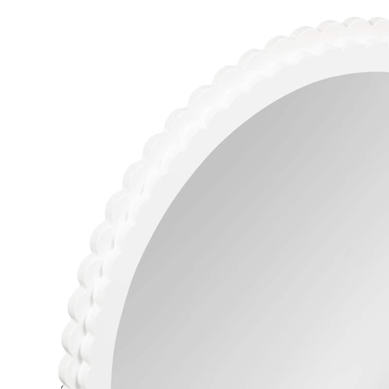 Kate and Laurel Scallia Wooden Arch Mirror