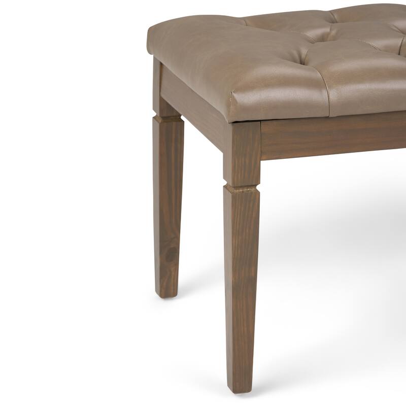 WYNDENHALL Hopewell 48 inch Wide Traditional Rectangle Ottoman Bench