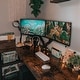 preview thumbnail 13 of 113, Small L Shaped Desk with Storage Shelves Corner Computer Desk