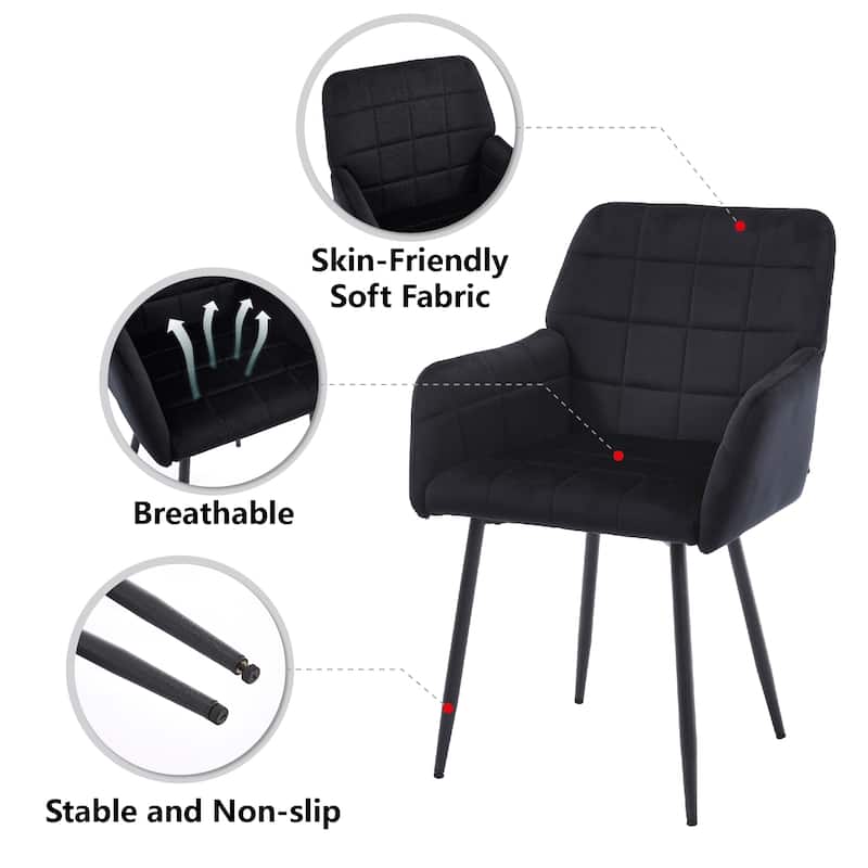 Dining Chairs Set of 2 with Armrests
