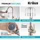 preview thumbnail 99 of 148, Kraus Britt Commercial 3-Function 1-Handle Pulldown Kitchen Faucet