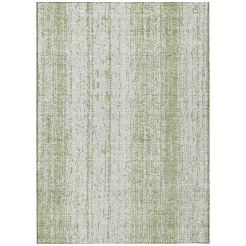 HomeRoots Striped Transitional Rectangle Outdoor Rug