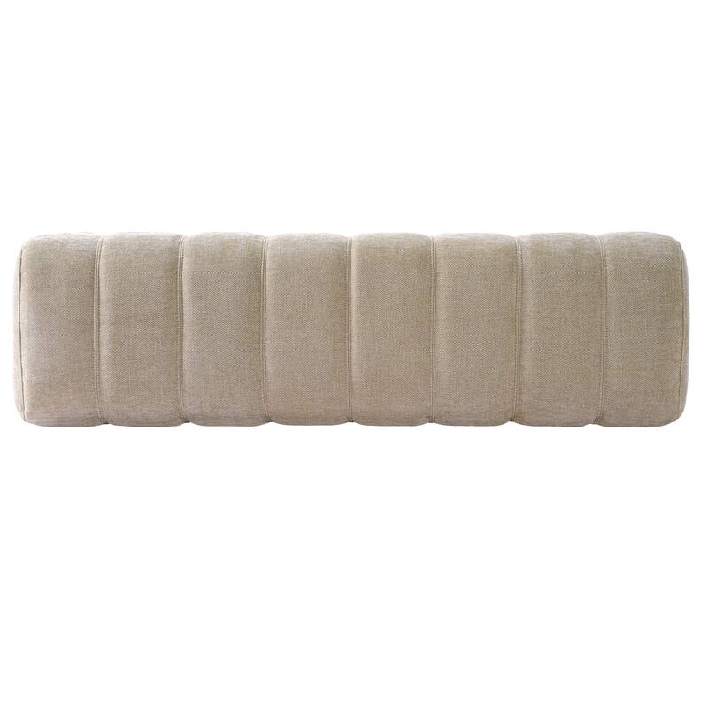 Christopher Knight Home - Modern Upholstered Dining Bench with Faux Fur Tufted Seating