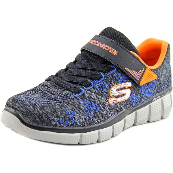 Skechers Equalizer 2.0-Point Keeper Youth Round Toe Canvas Gray Sneakers