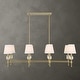 preview thumbnail 2 of 14, Uttermost Arques 8 Light Linear Chandelier - 48"W x 18.125"D x 14.5"H