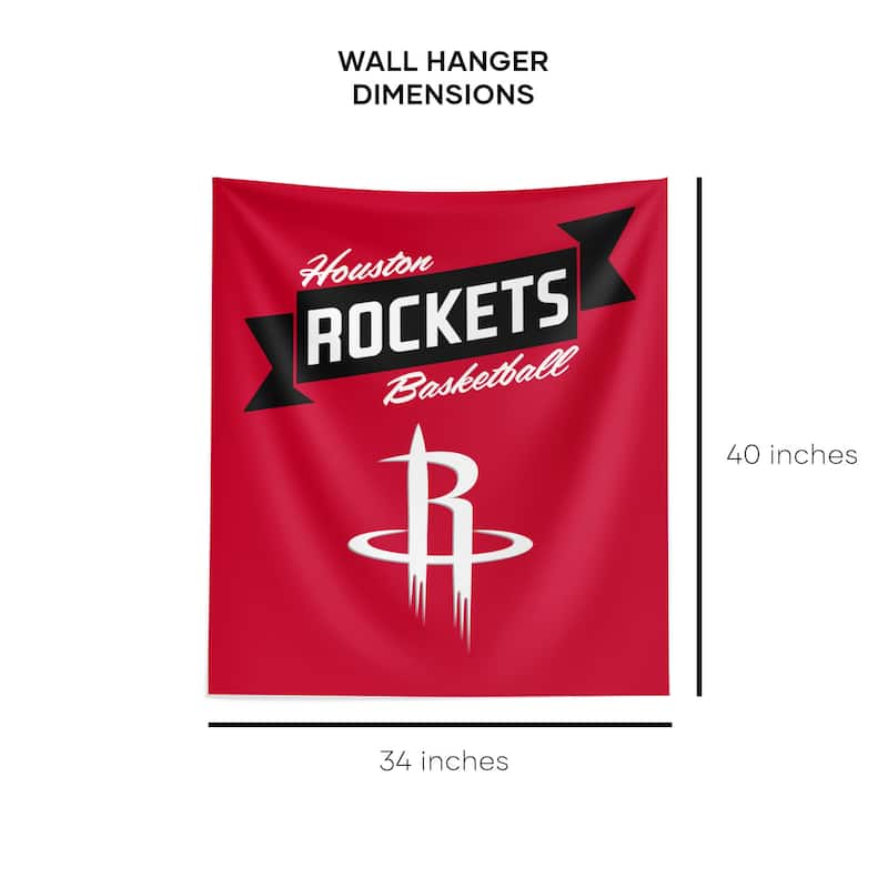 NBA Premium Rockets Printed Wall Hanging - 34"x40"