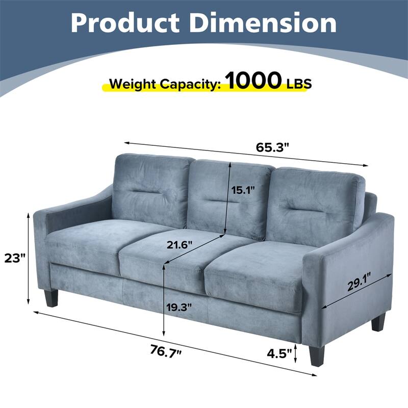 Comfortable Sofas with Wood Frame and Legs
