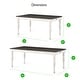 preview thumbnail 6 of 4, Jillian Farmhouse Two-Tone 80-Inch Dining Table by Greyson Living - Two Tone Soft White and Dark Oak