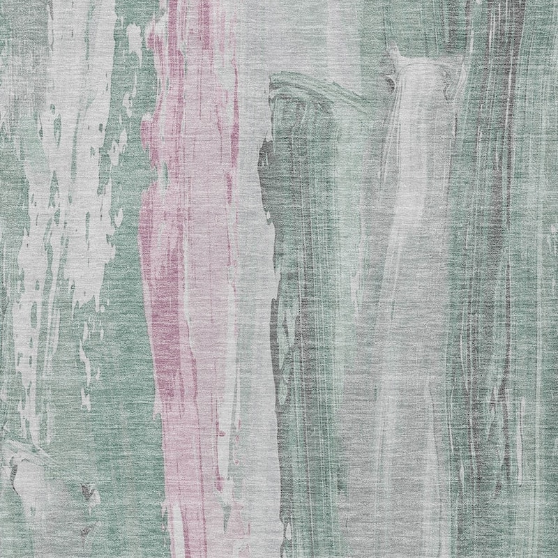 HomeRoots Abstract Transitional Rectangle Outdoor Rug