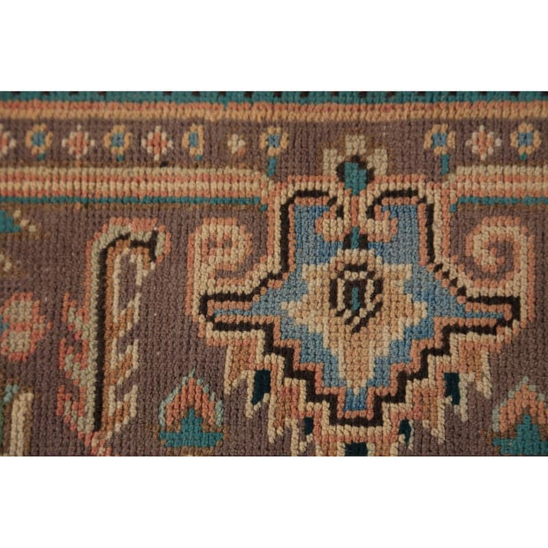 Geometric Tabriz Persian Vintage Area Rug Handmade Wool Carpet - 6'7" x 9'7"