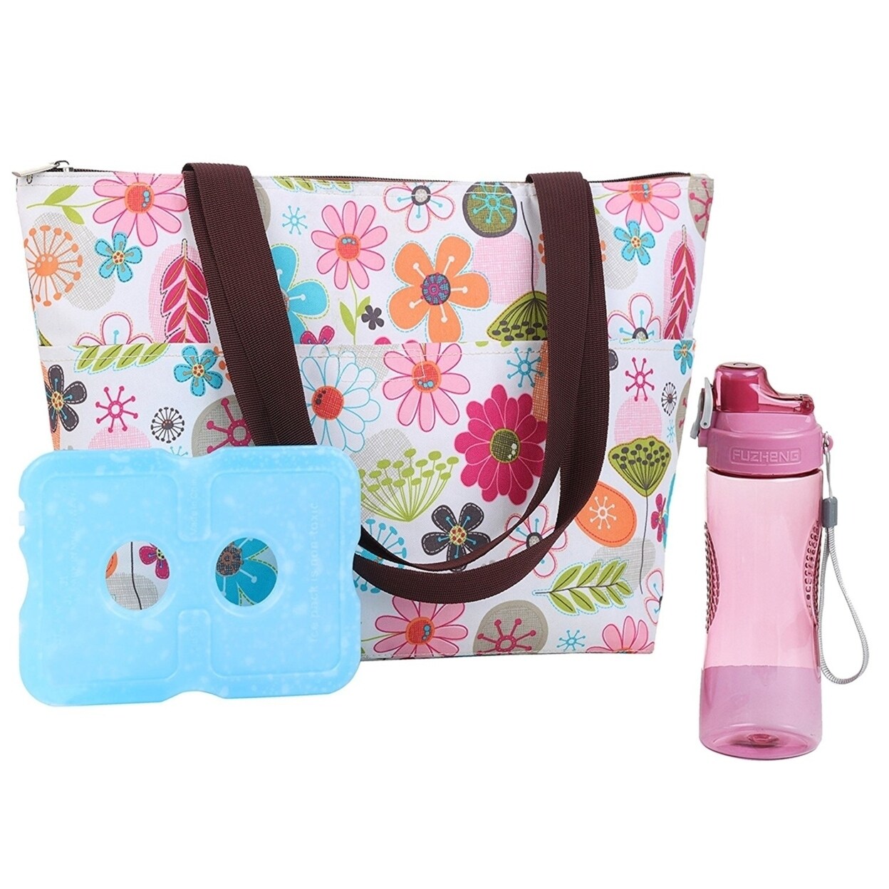 water bottle and lunch box