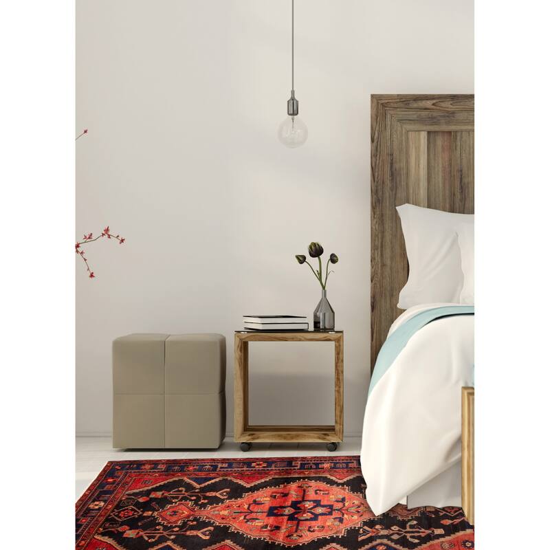 ECARPETGALLERY Hand-knotted Anatolian Vintage Red Wool Rug - 4'0 x 6'4