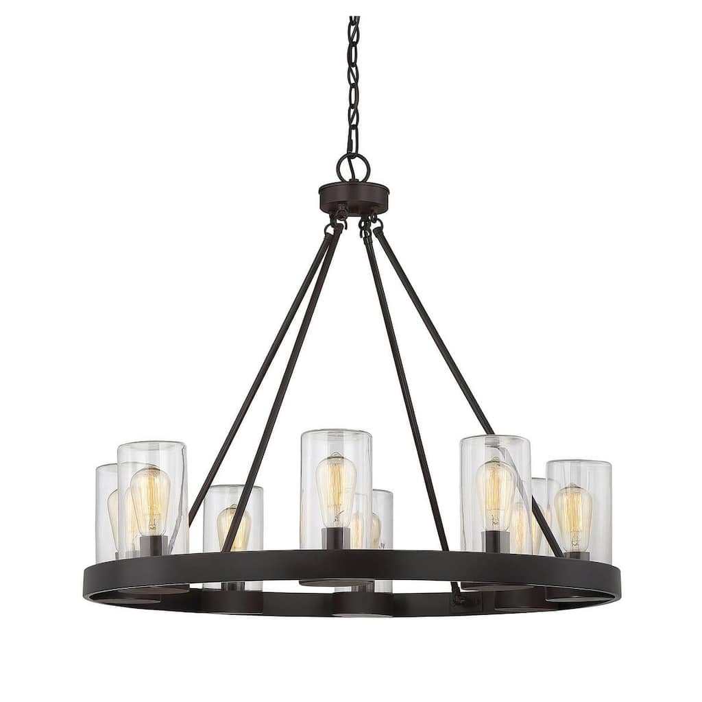 Trade Winds Candler 8-Light Outdoor Chandelier in Oil Rubbed Bronze