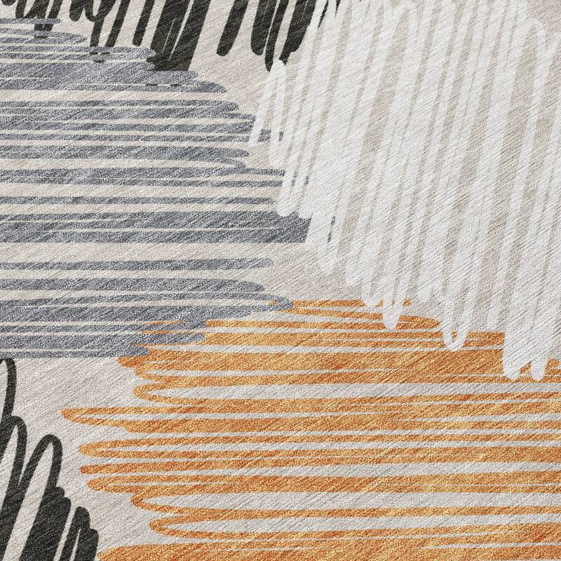 HomeRoots Geometric Transitional Rectangle Outdoor Rug