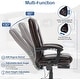 preview thumbnail 26 of 57, EROMMY Heated Massage Executive Office Chair, PU Leather with Retractable Footrest