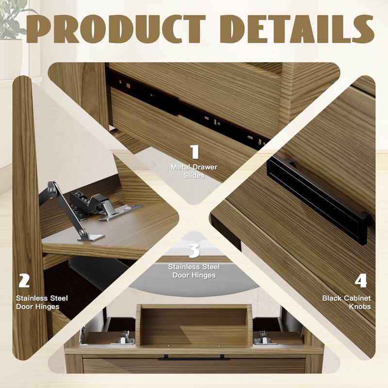 24-Inch MDF Bathroom Vanity with Single Sink – Compact and Functional Design for Small Spaces