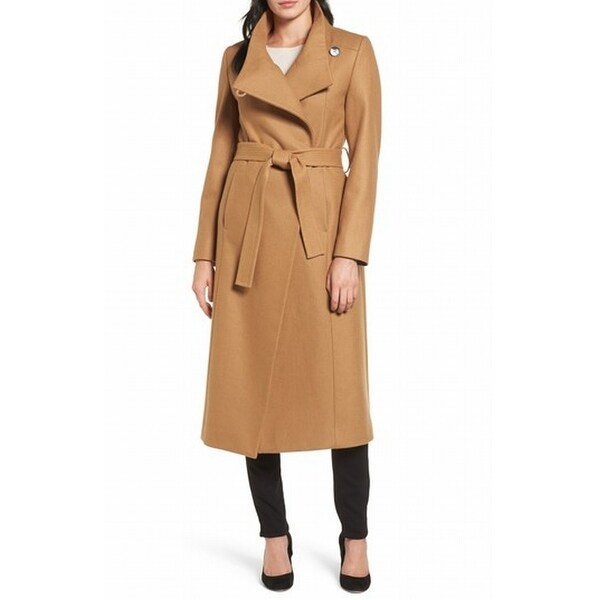 kenneth cole maxi wrap coat