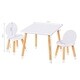 preview thumbnail 4 of 3, 18"H Kids Table with 2 Chairs Set for Toddlers, Boys, Girls, 3 Piece Set - N/A