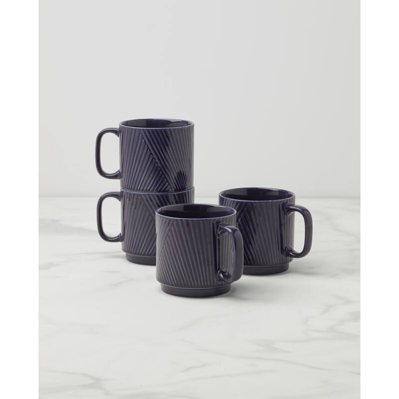 Lenox Modulus 18 oz. Mugs, Set of 4 - 18oz. 4" x 4" Round