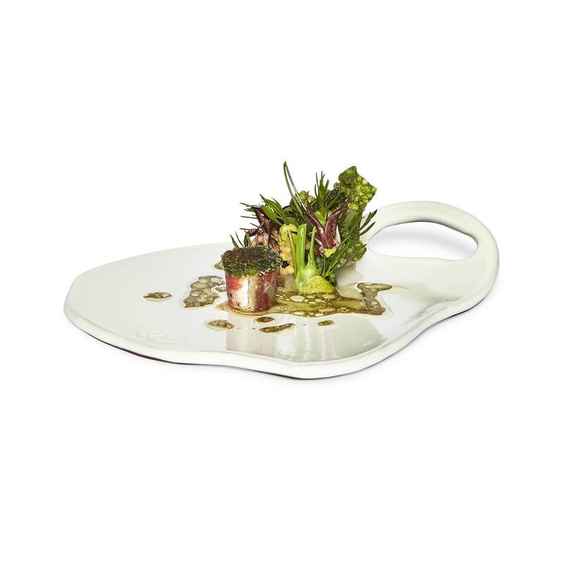 Board Ceramic Dinner Plate Ted - White - White