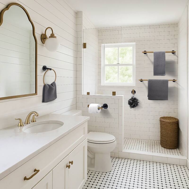 WOWOW 6-Piece Bath Hardware Set with Mounting Hardware