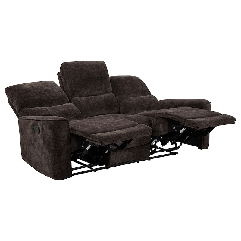 Navarro Chenille Upholstered Reclining Sofa - 79.25" x 37.75" x 40.25"