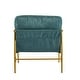 preview thumbnail 59 of 63, 27.56" Modern Accent Chair with Plush Cushions, Metal Frame, and Wooden Armrest Design -for Living Room, Bedroom