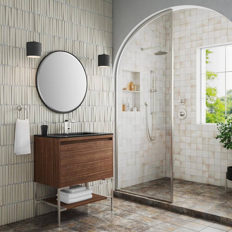 James Martin Vanities 805-V31.5-BN-CH Mantova 32" Single Basin Poplar