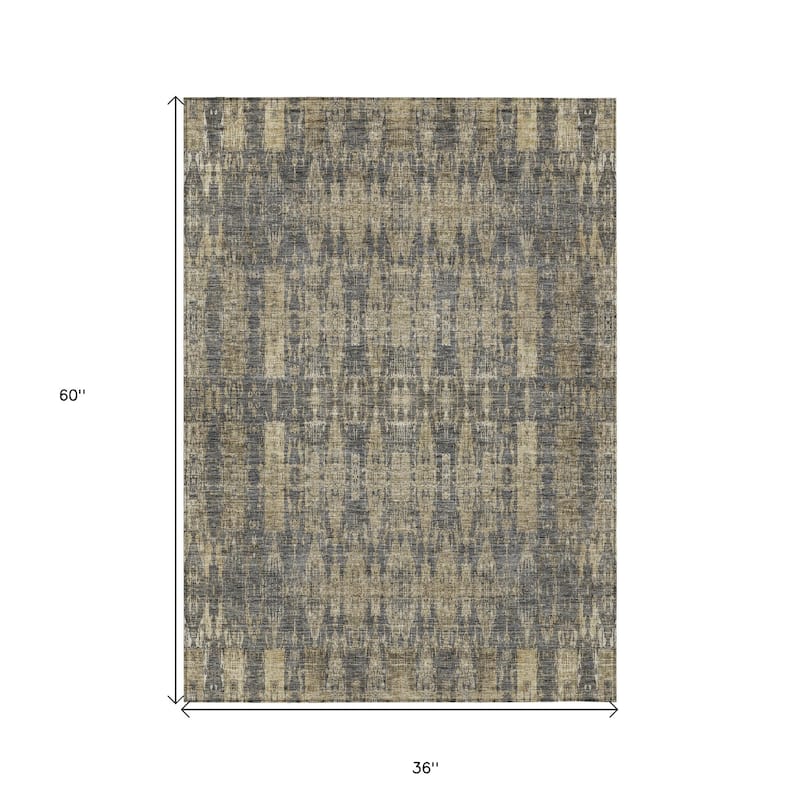HomeRoots Moroccan Transitional Rectangle Outdoor Rug