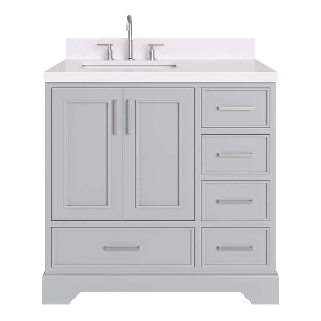 Ariel M036SLCQRVO Stafford 36" Free Standing Single Basin Vanity Set