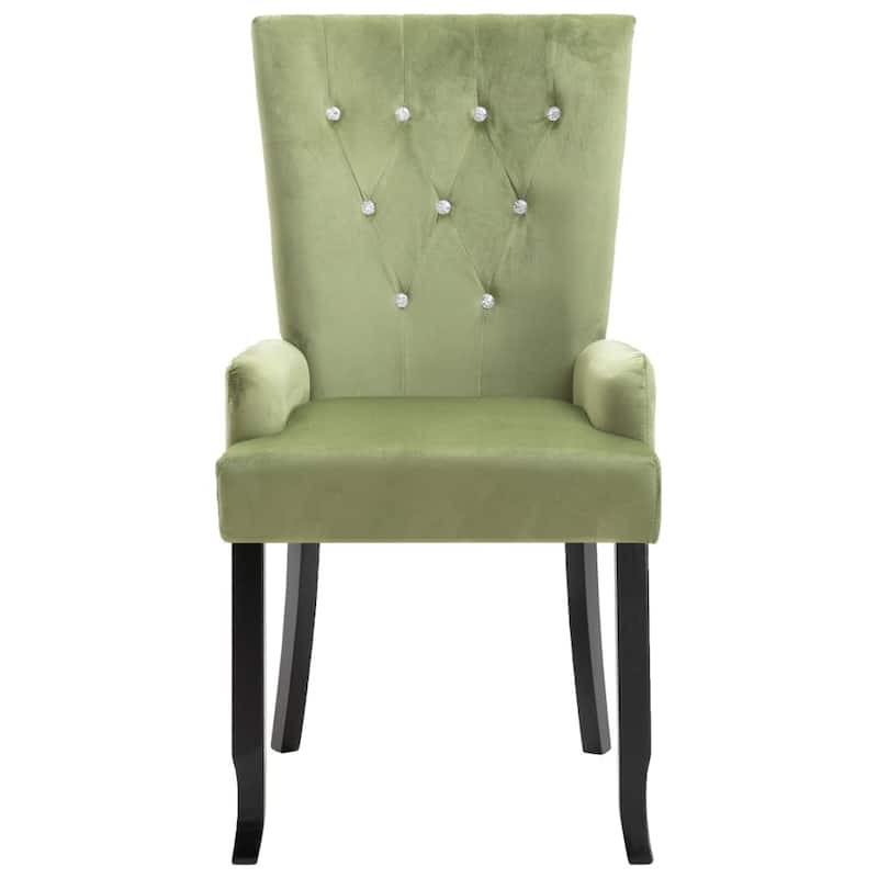 vidaXL Dining Chairs High Back Kitchen Side Chair for Home Dining Room Velvet - 21.3" x 22" x 41.7"