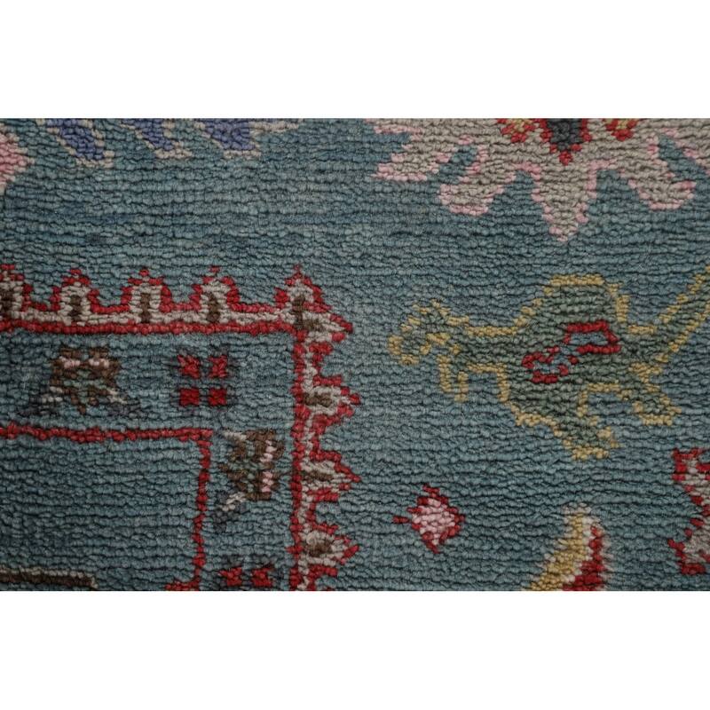 Oushak Indian Area Rug Handmade Wool Carpet - 8'2"x 9'11"
