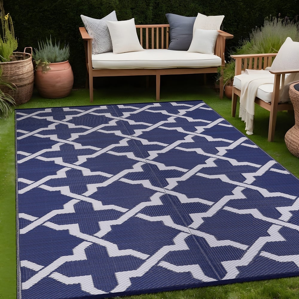 Beverly Rug Reversible Trellis Pattern Indoor/ Outdoor Area Rug