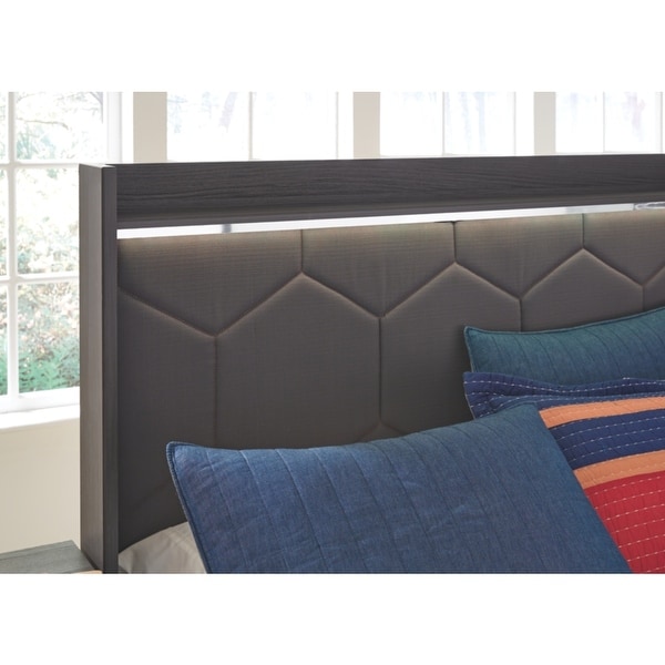 Ashley Furniture B132-87 Gray Finish Annikus Full UPH Panel Headboard Only