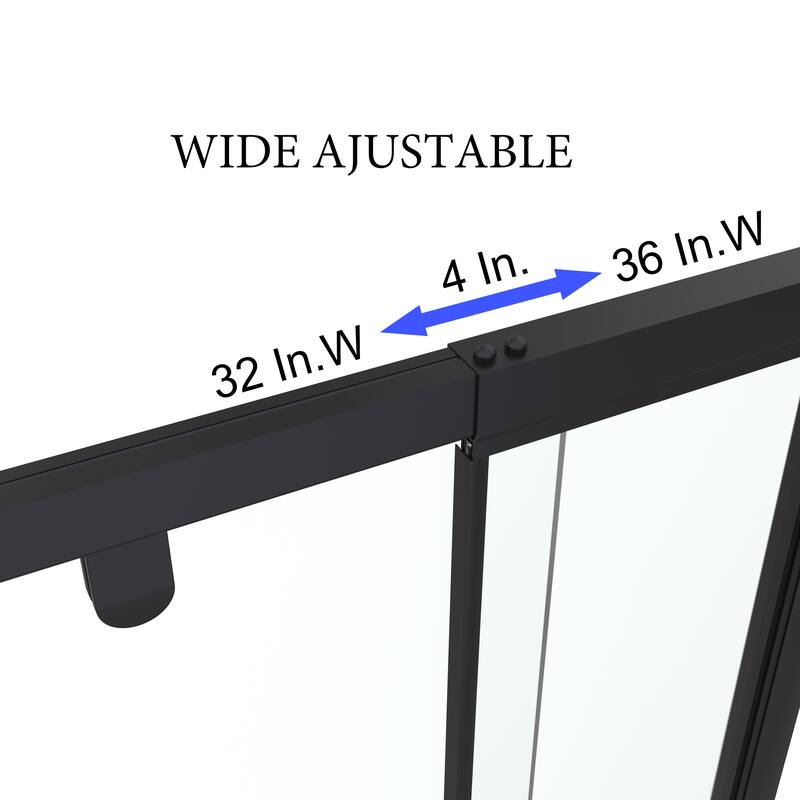 TOOLKISS Semi-frameless Pivot Shower Door