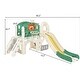 preview thumbnail 17 of 15, Climbing Crawling Playhouse Freestanding Arch Tunnel With Slide Ring Toss Basketball Hoop Toy Storage Organizer
