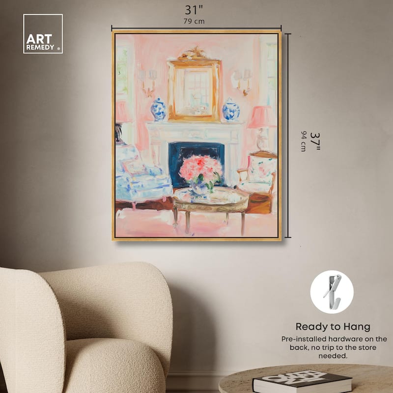 Softly Painted Space Canvas by Art Remedy