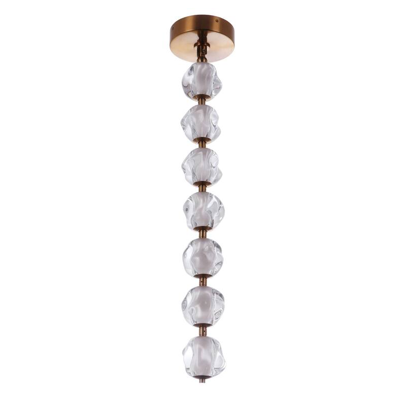 Craftmade 59491 Jackie 8" Wide LED Multi Light Pendant - Satin Brass