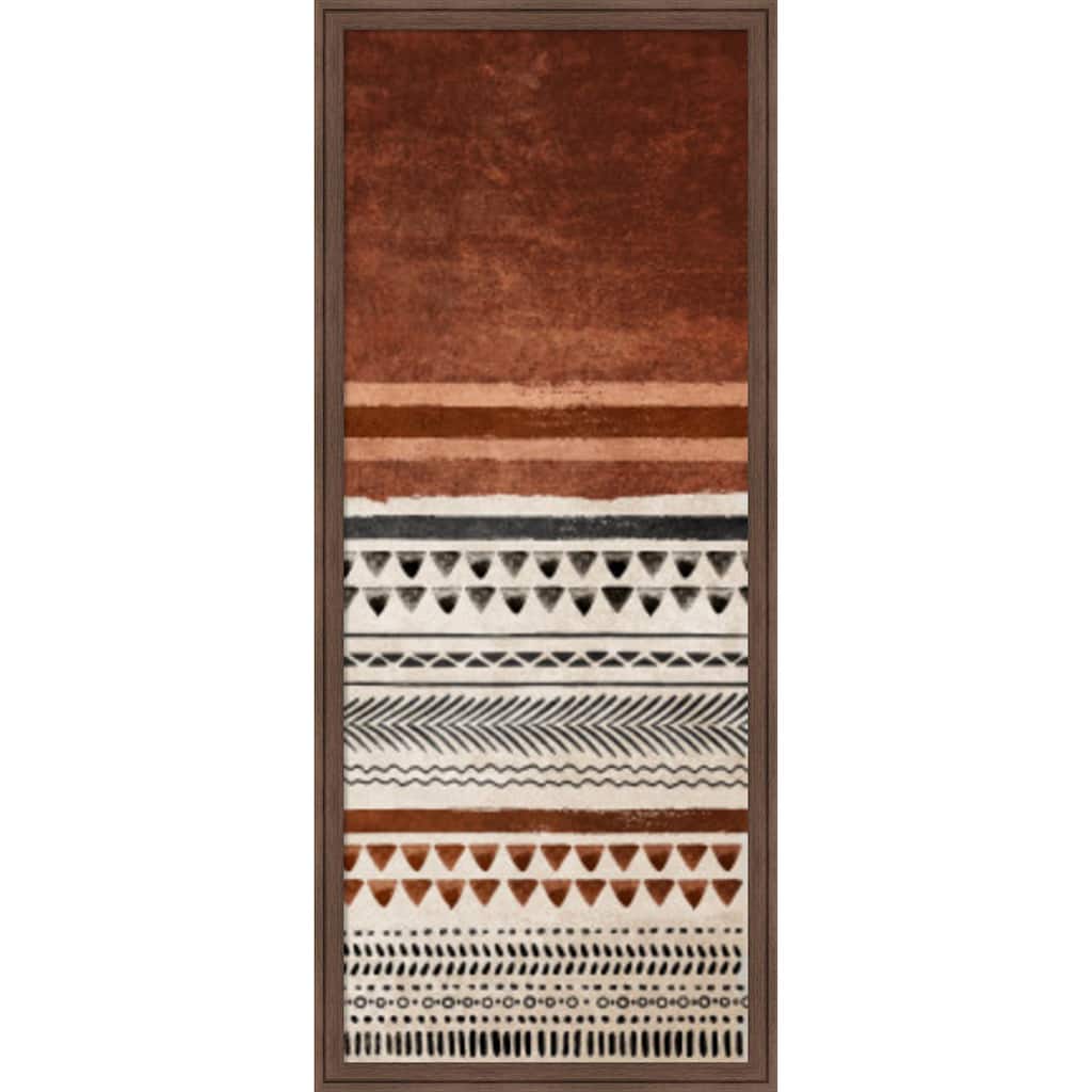 Amanti Art Framed Fabric Pinboard Kilim Kiremit2 by Emel Tunaboylu Printed Bulletin Board