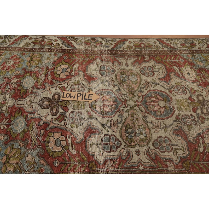 Hand Knotted Oriental 100% Wool Carpet Traditional Floral Beige & Ivories Bakhtiari Area Rug - 6' 9'' X 3' 10''