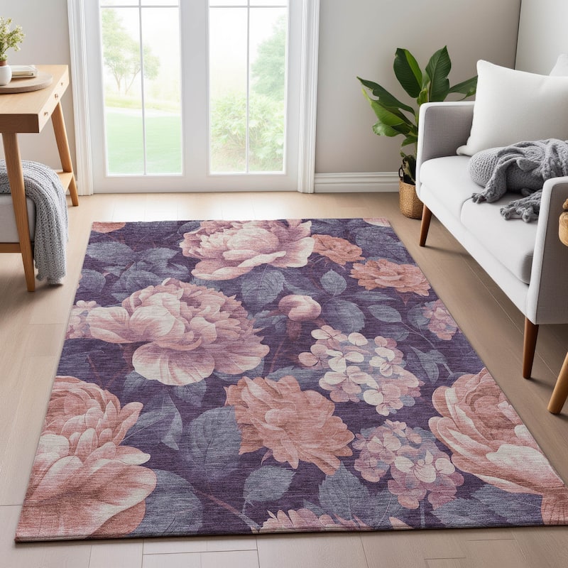 Premium Washable Super Soft Floral Mayfield Rug