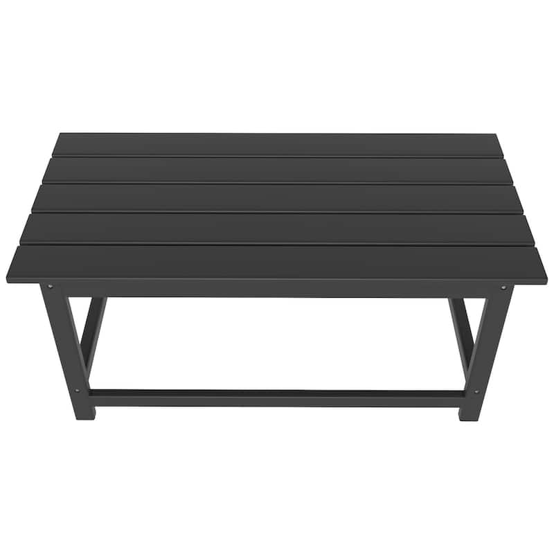 POLYTRENDS Laguna 36-inch Poly Eco-Friendly All Weather Coffee Table
