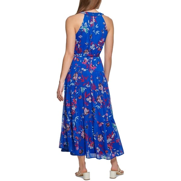 halter dress with slit Dresden Halter Maxi Dress main image 0