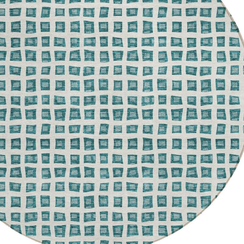 HomeRoots Geometric Transitional Rectangle Outdoor Rug