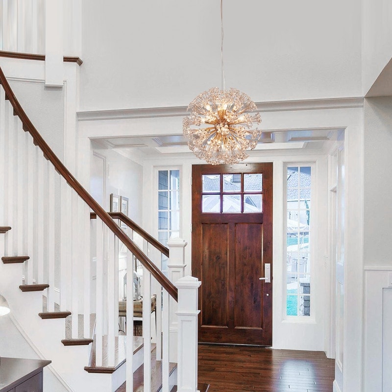 KAWOTI 16-Light Dimmable Sputnik Sphere Chandelier H