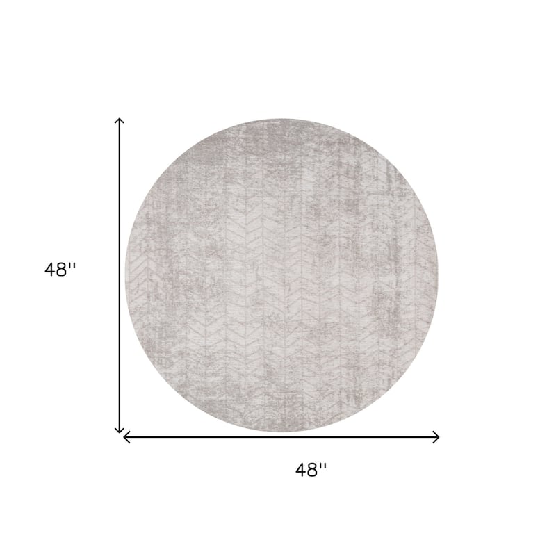 Kupo Geometric Modern Non Skid Woven Area Rug By HomeRoots - 48' X '48' X '0.12