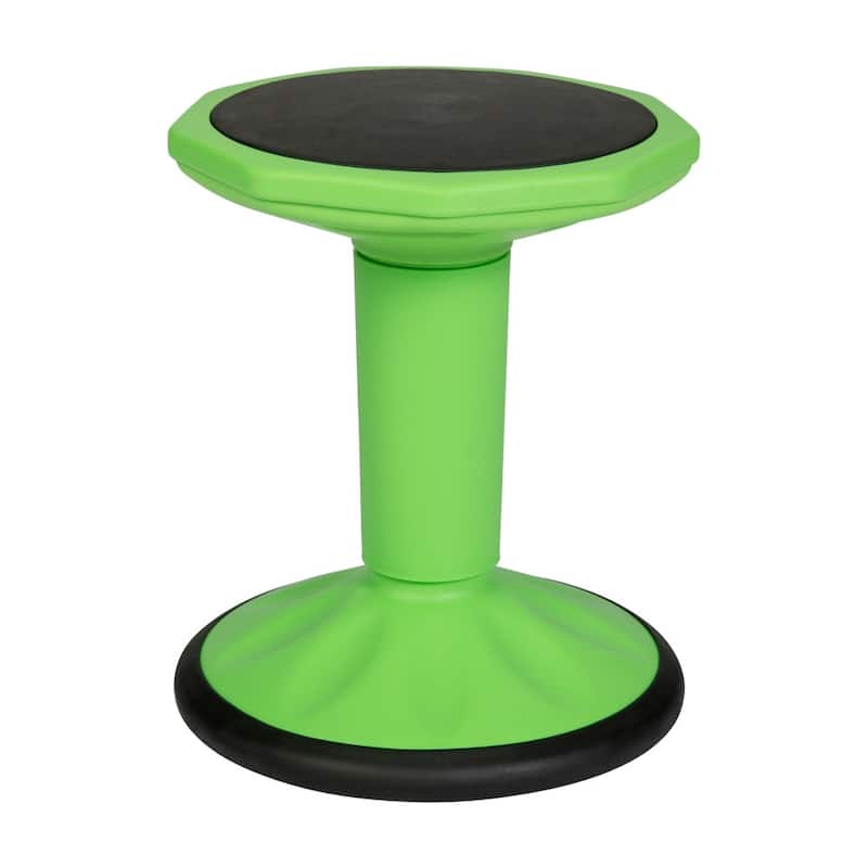 Commercial Fixed Height Collaborative Wobble Stool - 12.75"W x 12.75"D x 16"H